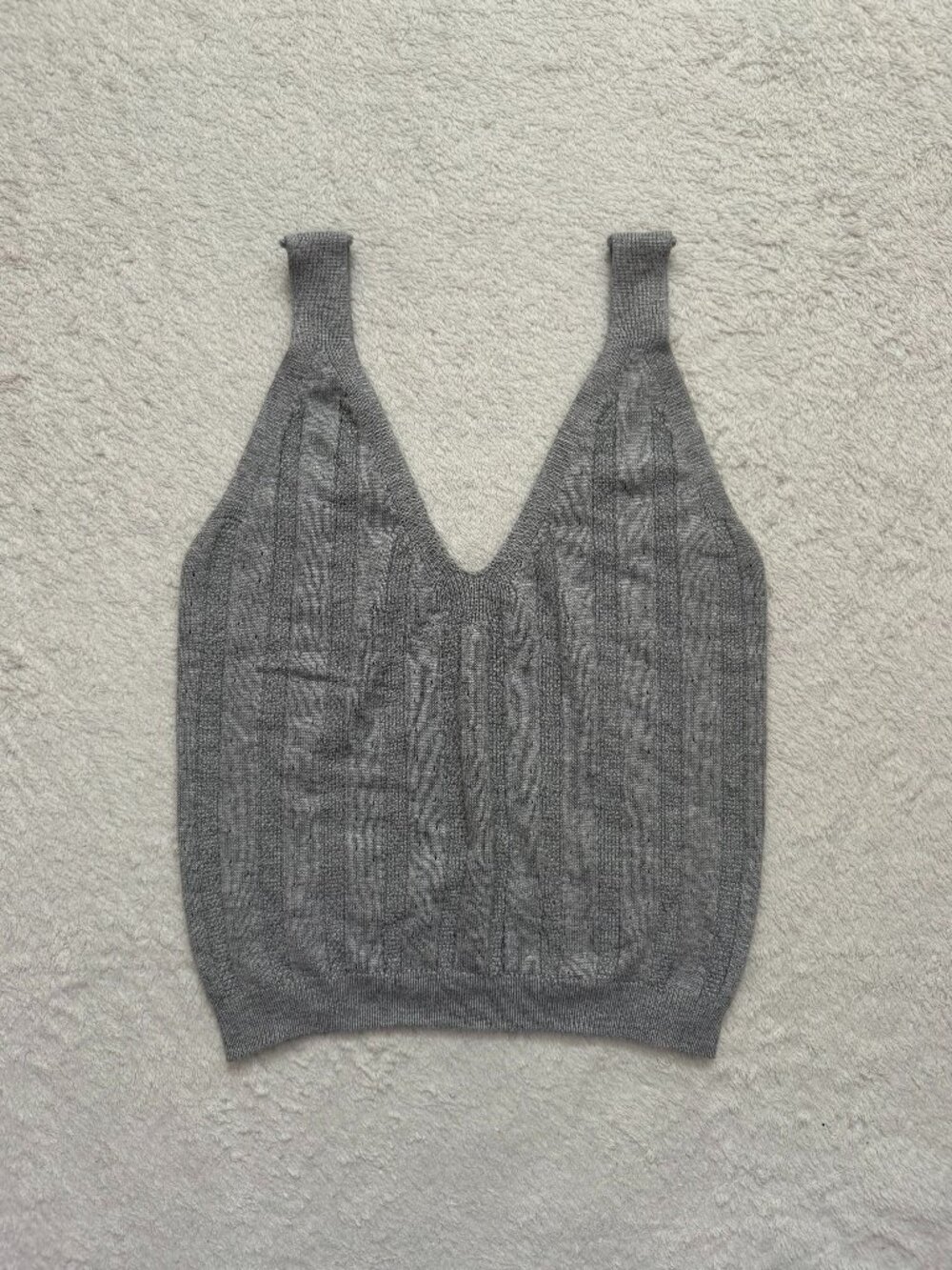 Bluenotes Knit Tank Top - Grey